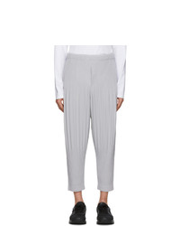 Pantalon chino gris Homme Plissé Issey Miyake