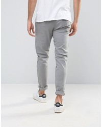 Pantalon chino gris Selected