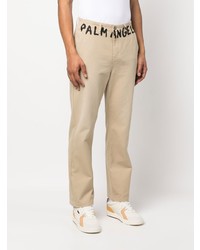 Pantalon chino imprimé beige Palm Angels