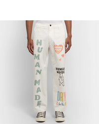 Pantalon chino imprimé blanc Human Made