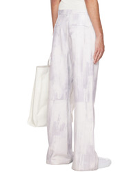 Pantalon chino imprimé blanc Acne Studios