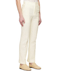 Pantalon chino imprimé blanc young n sang