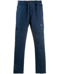Pantalon chino imprimé bleu marine DSQUARED2