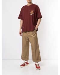 Pantalon chino imprimé marron clair JohnUNDERCOVE