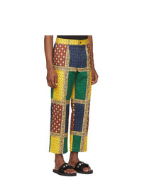Pantalon chino imprimé multicolore Noah NYC