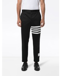 Pantalon chino imprimé noir et blanc Thom Browne