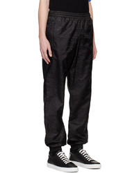 Pantalon chino imprimé noir Moschino