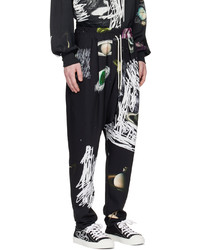 Pantalon chino imprimé noir Vivienne Westwood