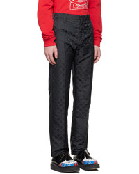 Pantalon chino imprimé noir Charles Jeffrey Loverboy