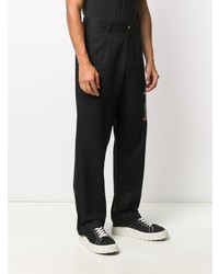 Pantalon chino imprimé noir Palm Angels