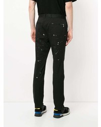 Pantalon chino imprimé noir GUILD PRIME