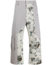 Pantalon chino imprimé tie-dye gris Diesel Red Tag