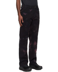 Pantalon chino imprimé tie-dye noir AFFXWRKS