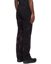 Pantalon chino imprimé tie-dye noir AFFXWRKS