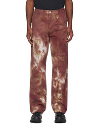 Pantalon chino imprimé tie-dye rose AFFXWRKS