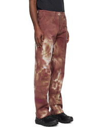 Pantalon chino imprimé tie-dye rose AFFXWRKS