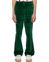 Pantalon chino imprimé vert foncé Études