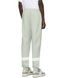 Pantalon chino imprimé vert menthe Helmut Lang