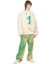 Pantalon chino imprimé vert Oamc