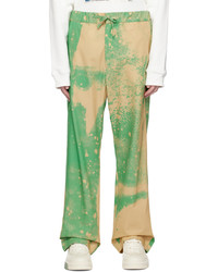 Pantalon chino imprimé vert Oamc