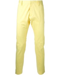 Pantalon chino jaune DSQUARED2