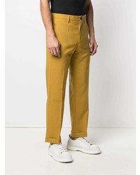 Pantalon chino jaune Marni
