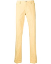 Pantalon chino jaune Jacob Cohen