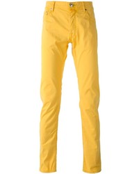 Pantalon chino jaune Jacob Cohen
