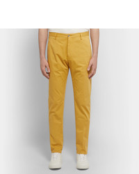 Pantalon chino jaune Zanella