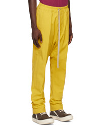 Pantalon chino jaune Rick Owens