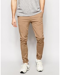 Pantalon chino marron clair Asos