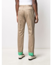 Pantalon chino marron clair Versace