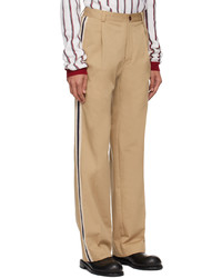 Pantalon chino marron clair Wales Bonner