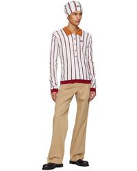 Pantalon chino marron clair Wales Bonner