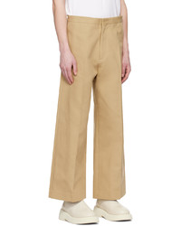 Pantalon chino marron clair Recto