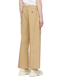 Pantalon chino marron clair Recto