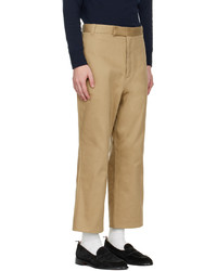 Pantalon chino marron clair Thom Browne