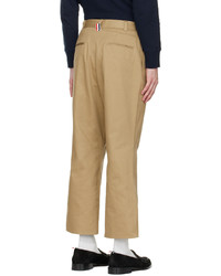 Pantalon chino marron clair Thom Browne