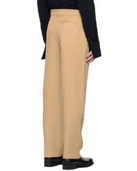 Pantalon chino marron clair Carlota Barrera