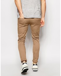 Pantalon chino marron clair Asos