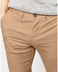 Pantalon chino marron clair Asos