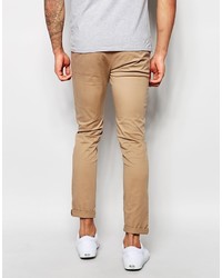 Pantalon chino marron clair Asos