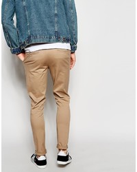 Pantalon chino marron clair Asos