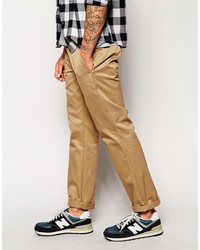 Pantalon chino marron clair Edwin