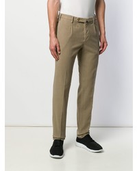 Pantalon chino marron clair Incotex