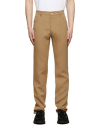 Pantalon chino marron clair Courrèges