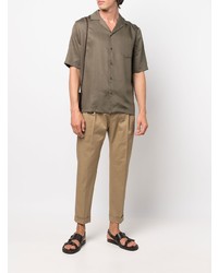 Pantalon chino marron clair Dell'oglio