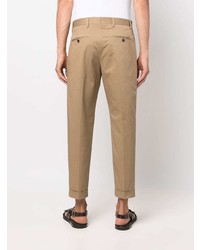 Pantalon chino marron clair Dell'oglio