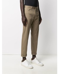 Pantalon chino marron clair Low Brand