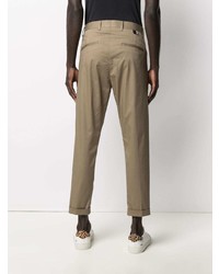 Pantalon chino marron clair Low Brand